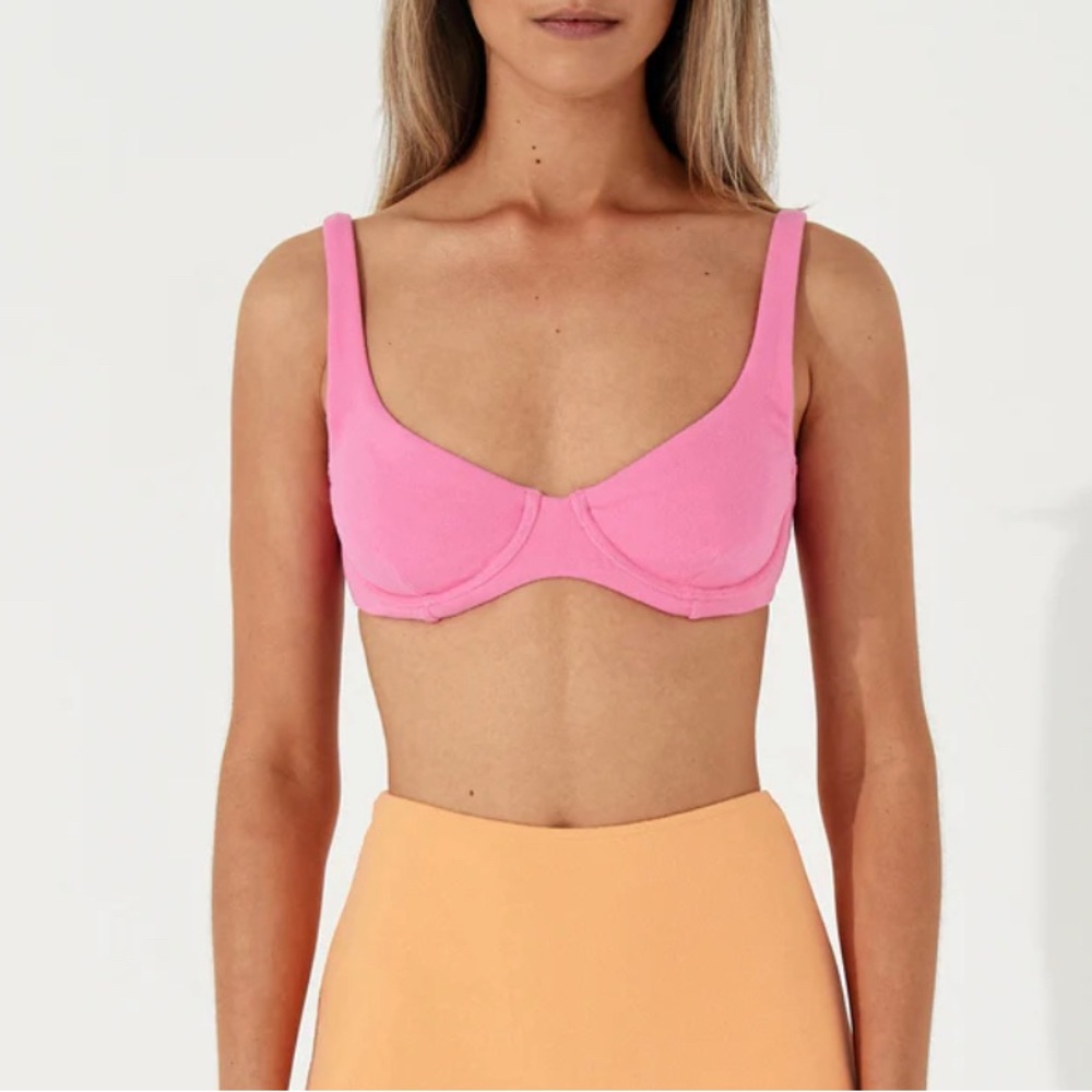 Zulu & Zephyr towelling bra cup guava 10